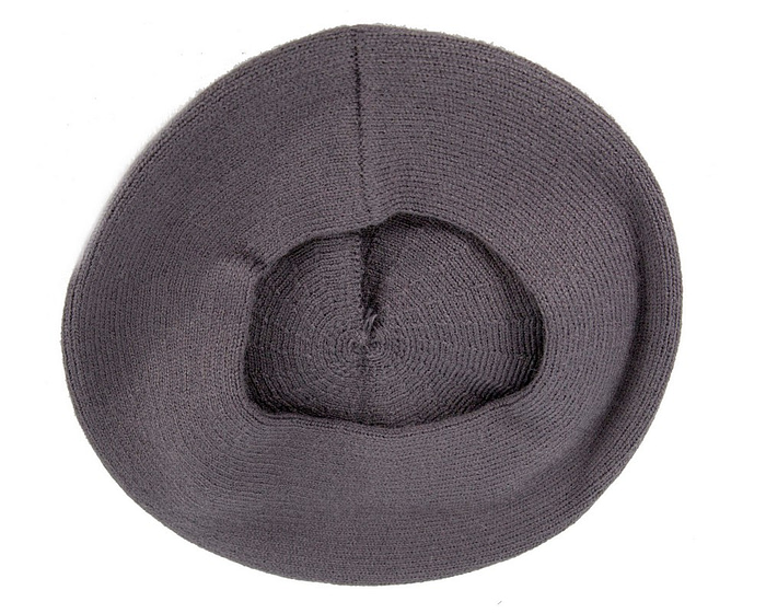 Classic woven dark grey beret by Max Alexander JR014 - Hats From OZ