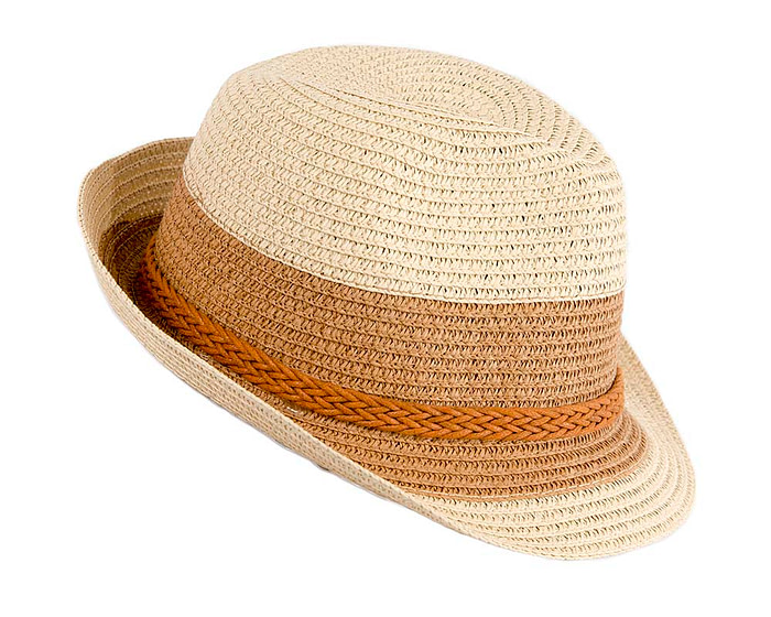 Multicolor Short Brim Fedora Hat M175BR - Hats From OZ