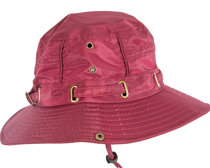Burgundy casual weatherproof bucket golf hat SP514 - Hats From OZ
