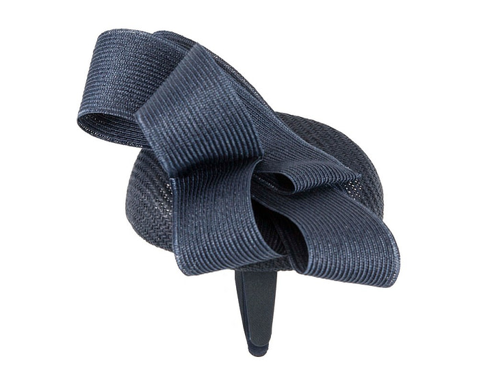 Navy pillbox fascinator by Fillies Collection S286 - Hats From OZ