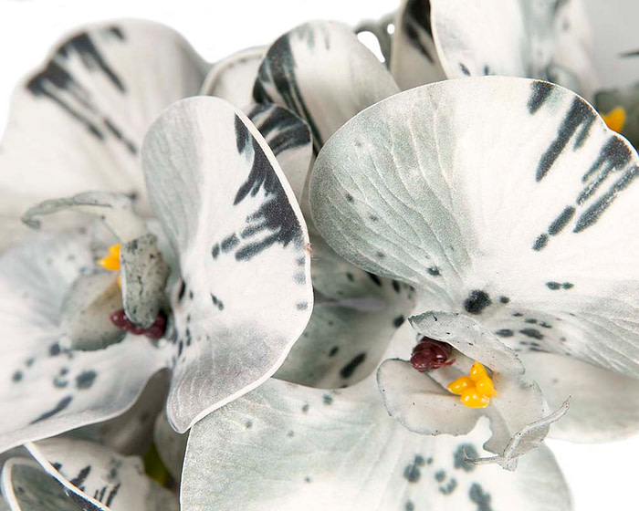 Bespoke grey orchid flower headband by Fillies Collection - Hats From OZ