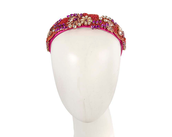 Jewellery covered fascinator headband by Cupids Millinery CU543F - Hats From OZ