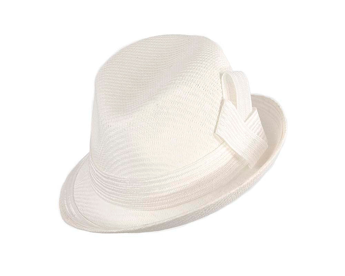 White ladies trilby hat by Max Alexander CU557 - Hats From OZ