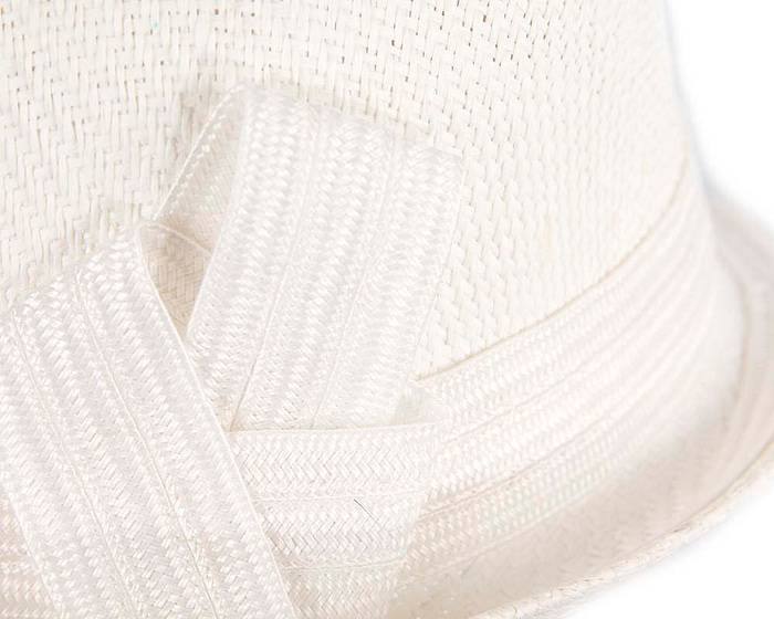 White ladies trilby hat by Max Alexander CU557 - Hats From OZ