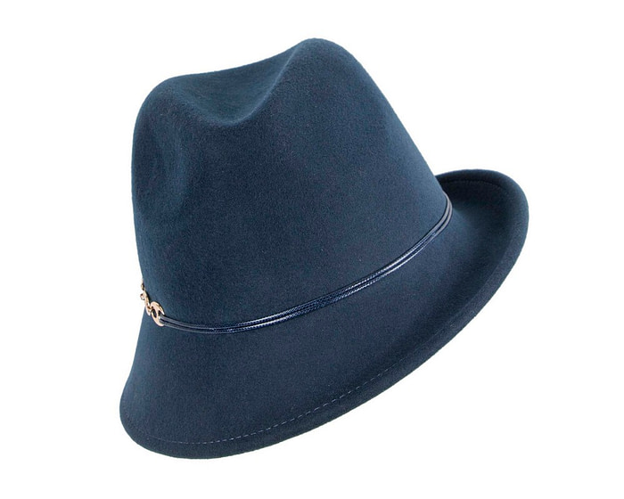 Navy felt trilby hat by Max Alexander J436 - Hats From OZ