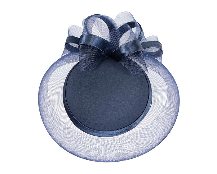 Navy custom made cocktail pillbox hat K4262 - Hats From OZ