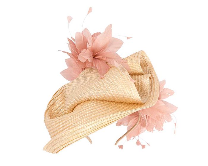 Bespoke straw fascinator by BELEIVERA - Hats From OZ