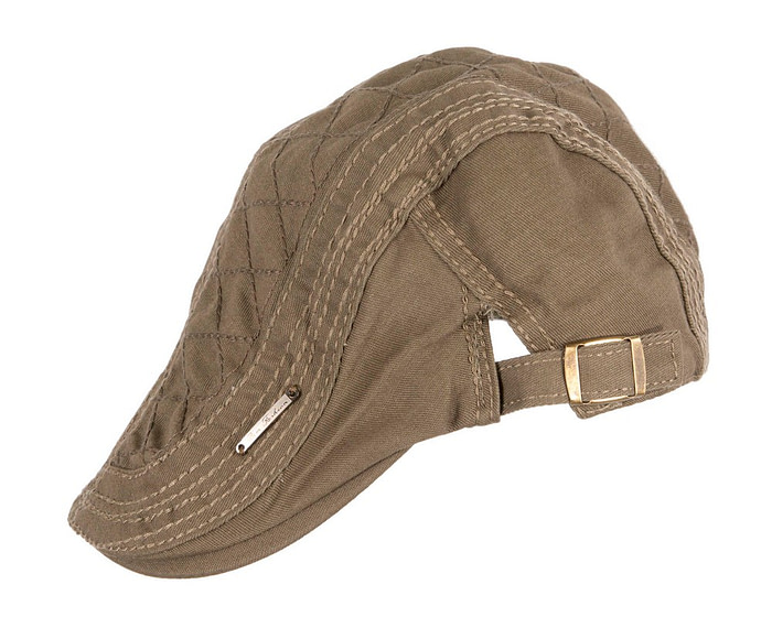 Khaki flat cap by Max Alexander - Hats From OZ