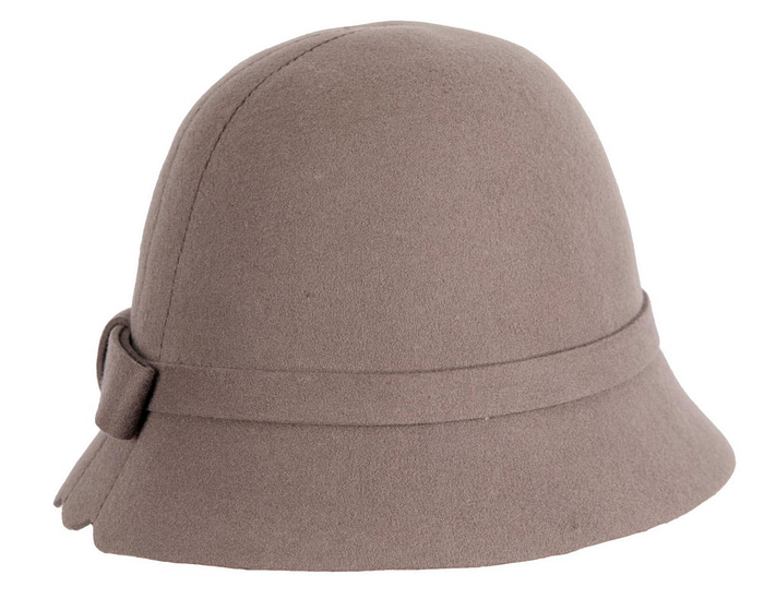Grey felt cloche hat by Max Alexander - Hats From OZ