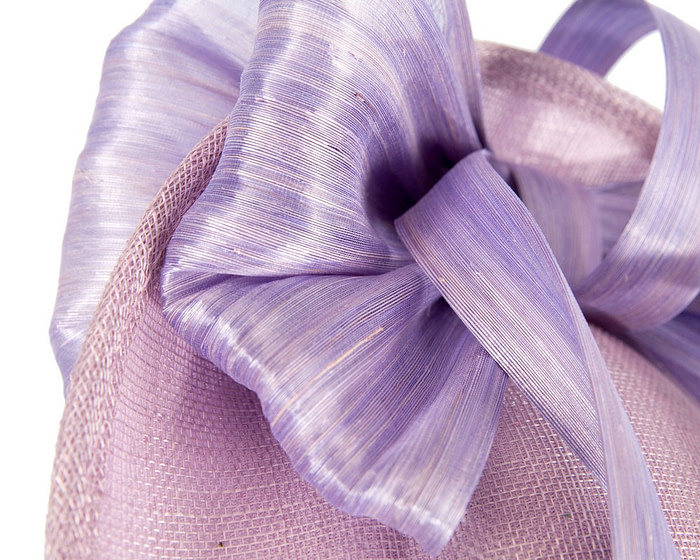 Lilac fascinator with bow by Fillies Collection - Hats From OZ