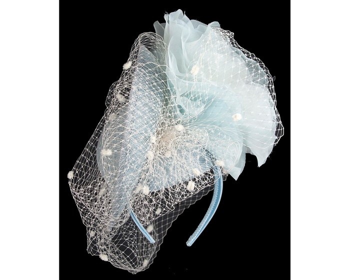 Exclusive light blue fascinator by Fillies Collection - Hats From OZ