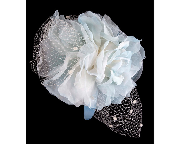 Exclusive light blue fascinator by Fillies Collection - Hats From OZ