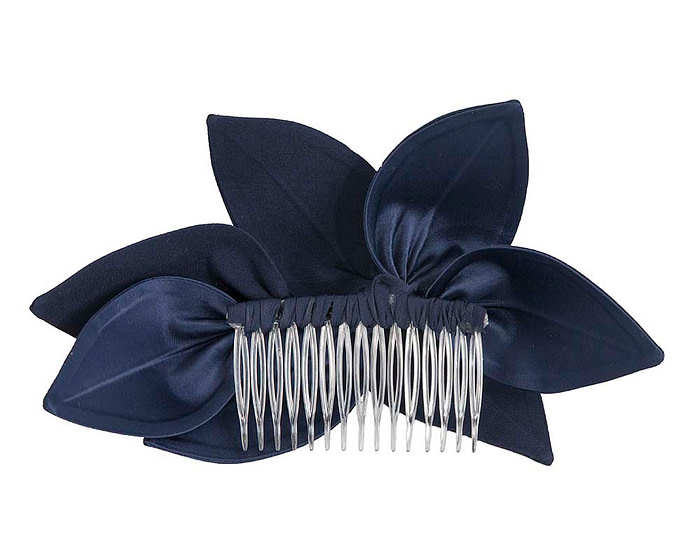 Navy Fascinator comb for Mother of the Bride special occasions - Hats From OZ