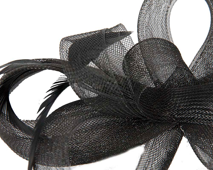 Custom made black fascinator by Cupids Millinery 4850 - Hats From OZ