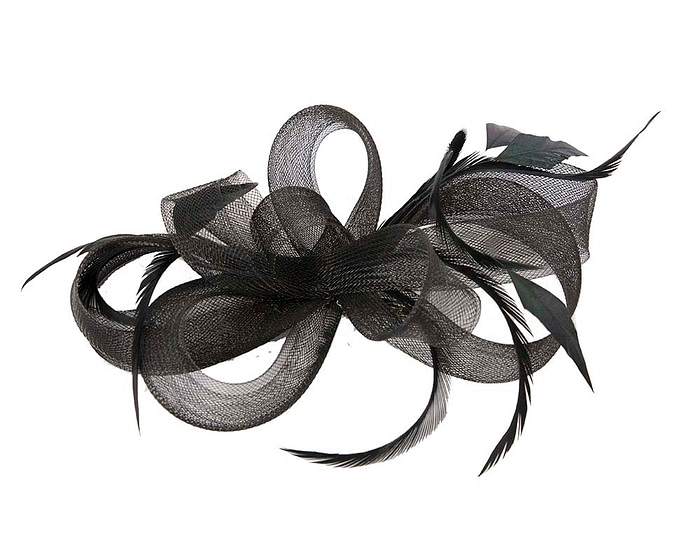 Custom made black fascinator by Cupids Millinery 4850 - Hats From OZ