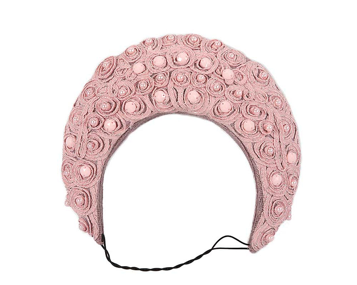 Exclusive dusty pink headband by Cupids Millinery - Image 3