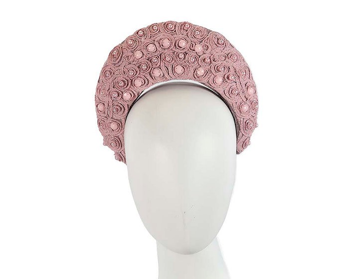 Exclusive dusty pink headband by Cupids Millinery