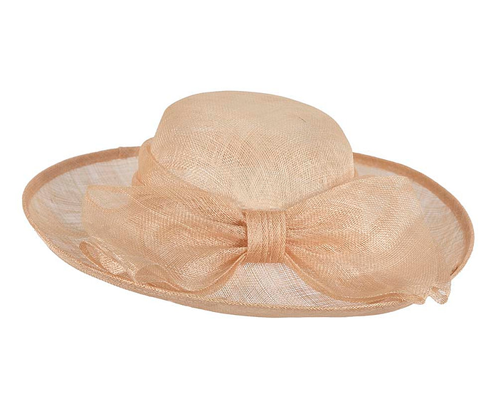 Large nude racing hat by Cupids Millinery Melbourne - Image 4