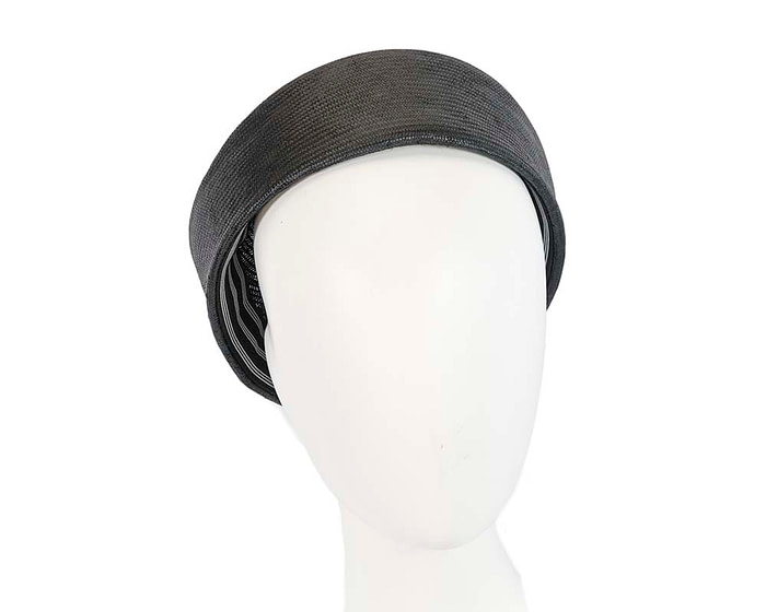 Black Jackie Onassis beret hat by Cupids Millinery