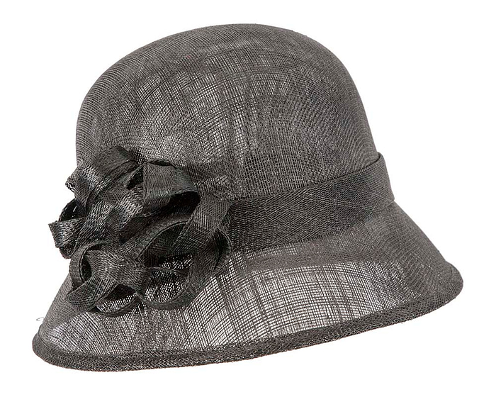 Black cloche hat by Max Alexander CU400 - Image 2