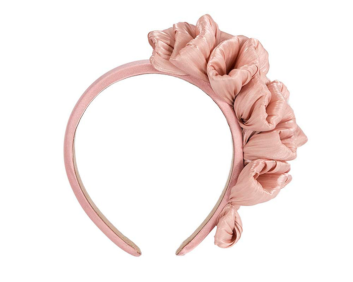 Dusty pink fascinator headband - Image 4