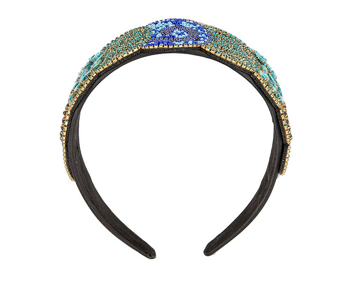 Unusual multi-tone headband fascinator CU448AQ - Image 2