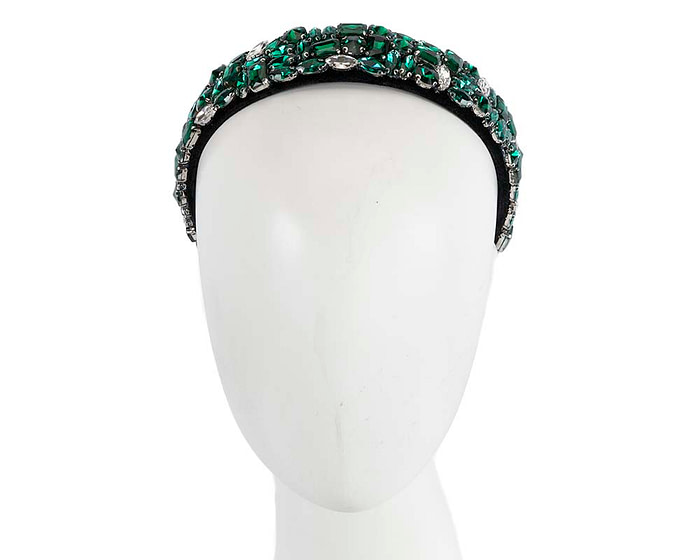 Crystal covered fascinator headband by Cupids Millinery CU455