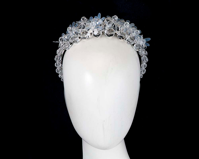 White designers headband by Max Alexander