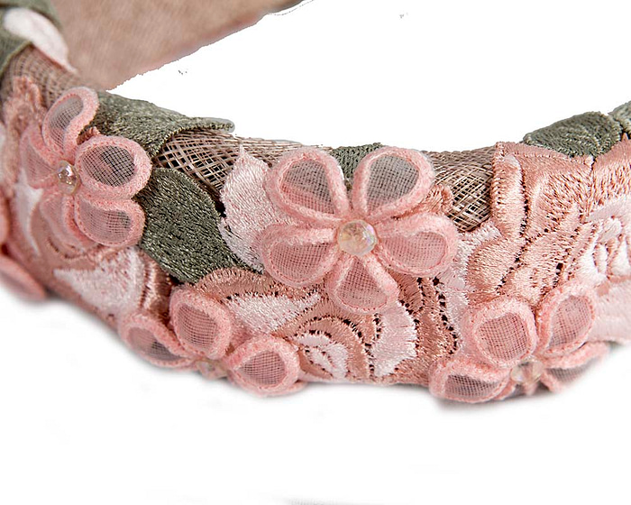 Hand-made lace covered headband - Image 3