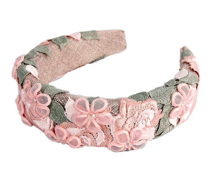 Hand-made lace covered headband - Image 4