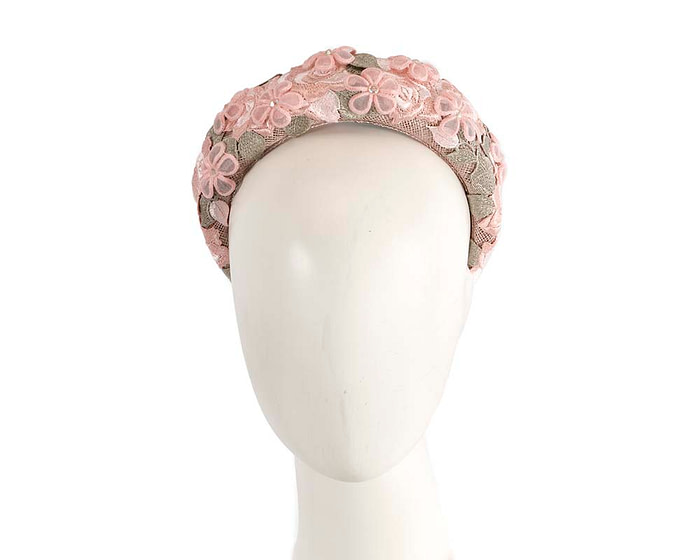 Hand-made lace covered headband