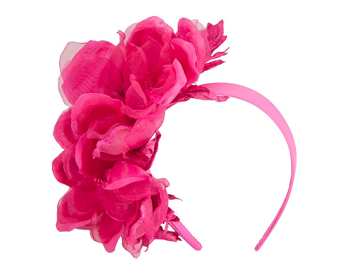 Fuchsia flower fascinator by Fillies Collection - Hats From OZ