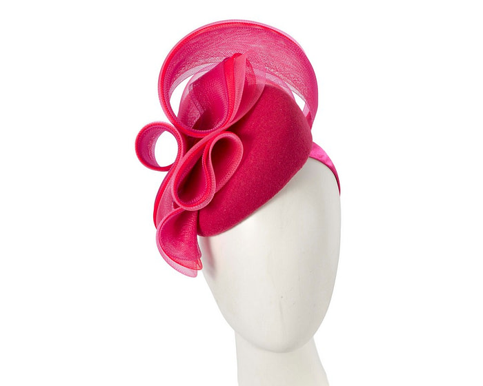 Fuchsia winter racing fascinator by Fillies Collection