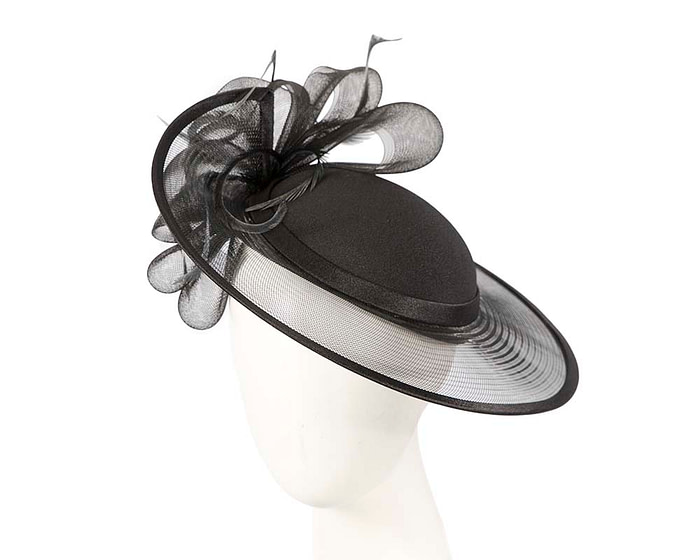 Black Mother of the Bride Wedding Hat custom made to order - Hats From OZ