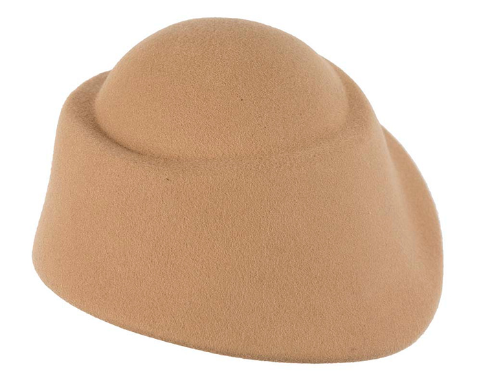 Unique beige ladies winter felt fashion hat - Hats From OZ