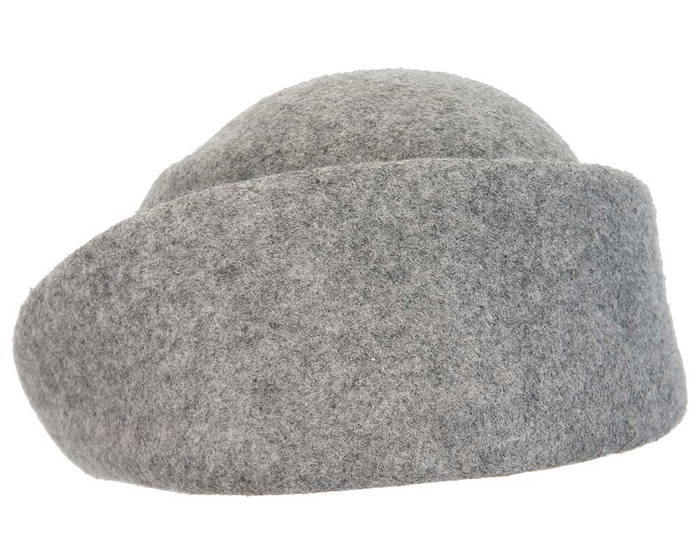 Unique grey marle ladies winter felt fashion hat - Image 6