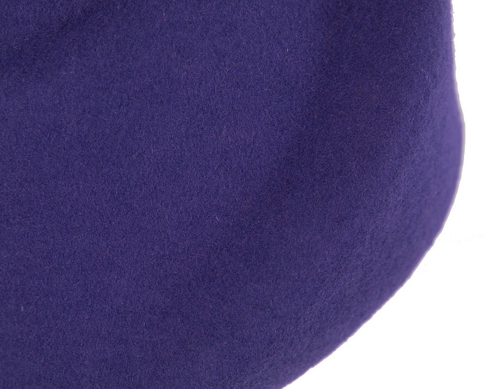 Unique purple ladies winter felt fashion hat - Image 5