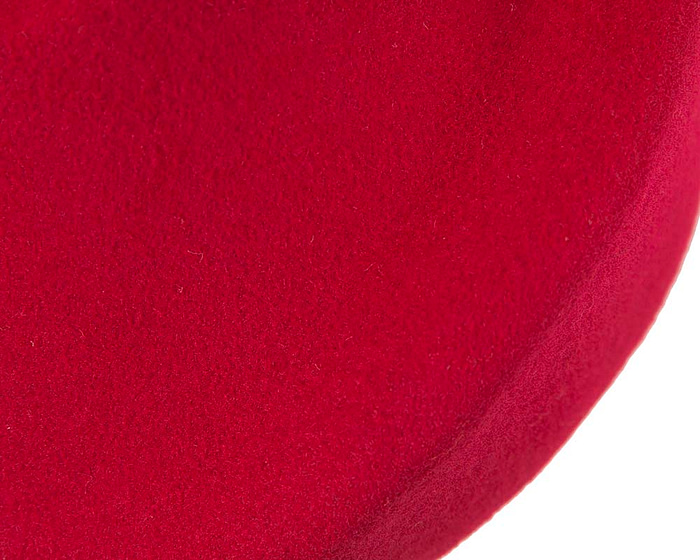 Unique red ladies winter felt fashion hat - Hats From OZ