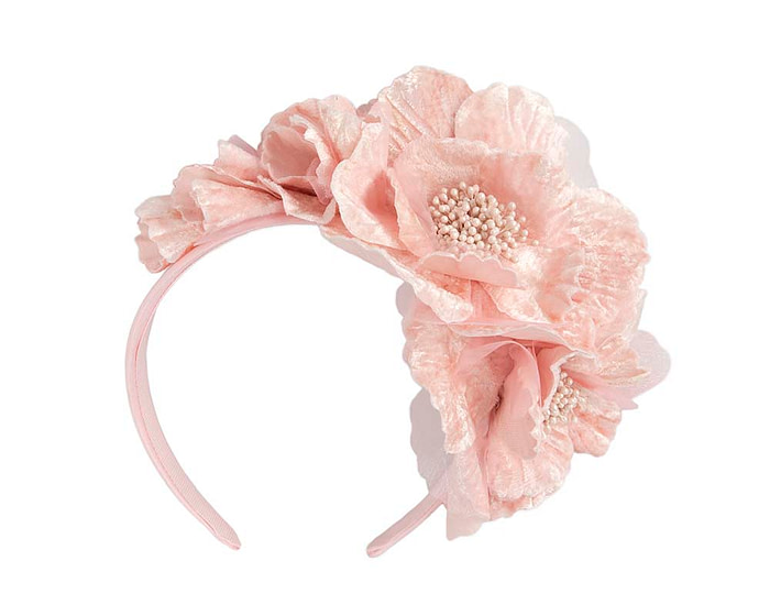 Pink Flower Fascinator Headband - Image 2