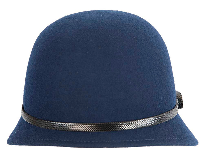 Navy felt bucket hat by Max Alexander - Image 5