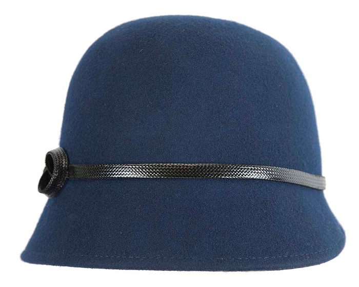 Navy felt bucket hat by Max Alexander - Image 6