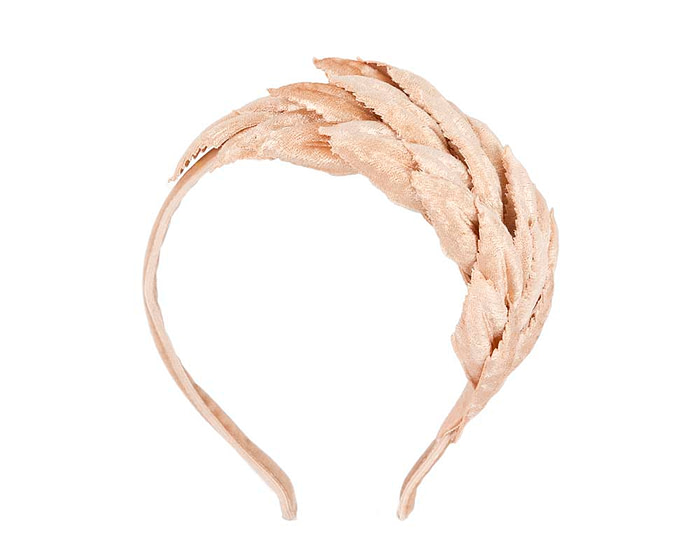 Petite nude fascinator headband by Max Alexander - Image 2