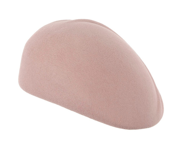 Dusty pink winter felt beret by Max Alexander - Image 6