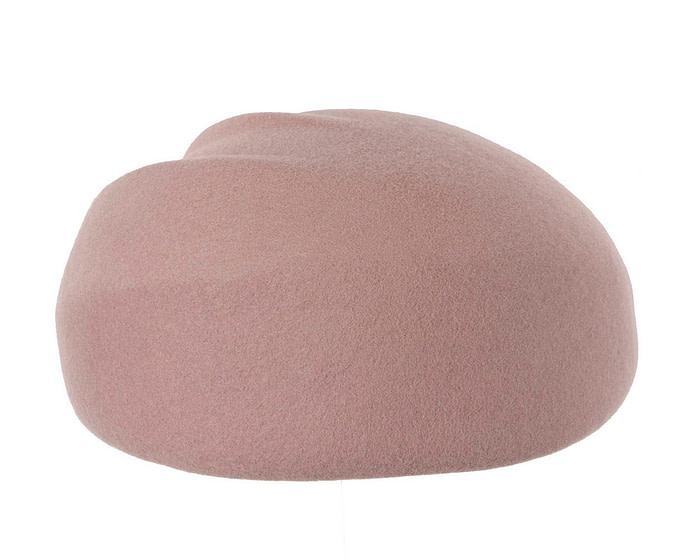 Dusty pink winter felt beret by Max Alexander - Image 3