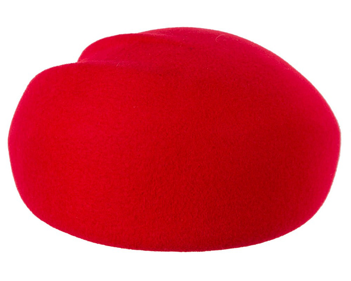 Red winter felt beret by Max Alexander - Image 3