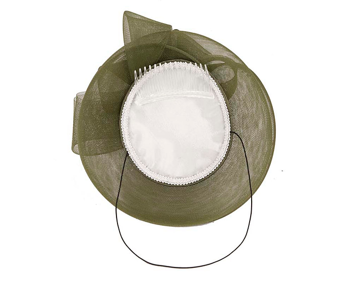 Khaki Custom Made Cocktail Hat - Image 5