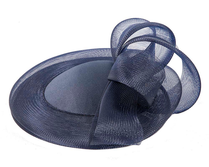 Navy Custom Made Cocktail Hat - Image 3