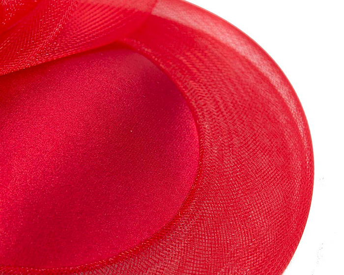 Red Custom Made Cocktail Hat - Image 6