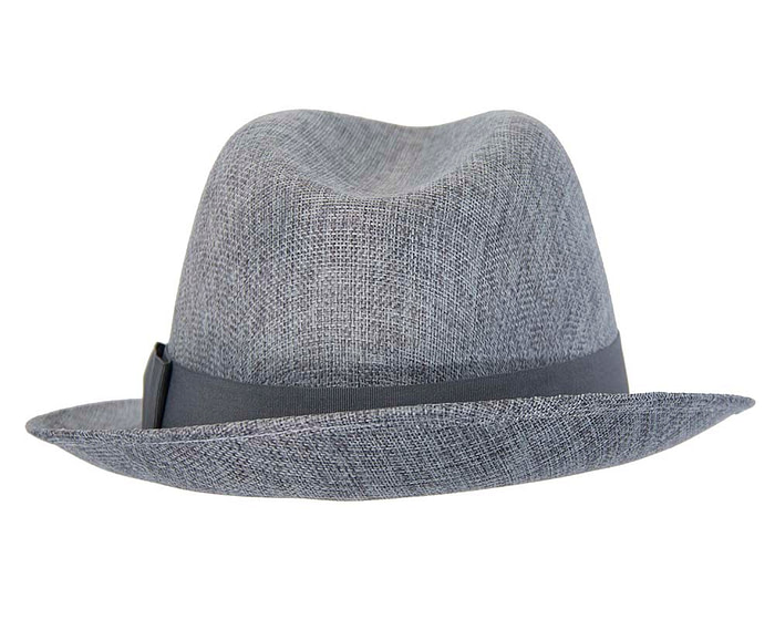 Grey mens summer fedora hat - Image 6