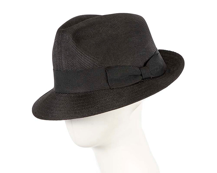 Black Fedora Homburg Hat